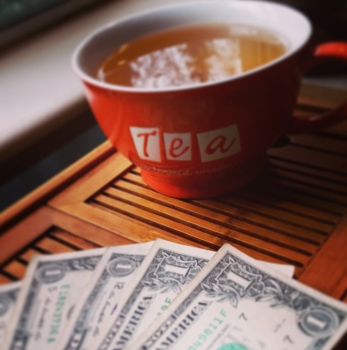 money and tea
