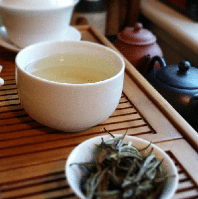Nepali Jade green tea brewed