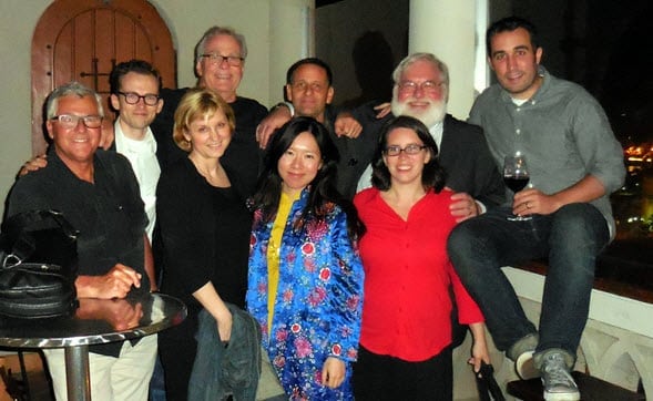 Image owned by Tea Journey Magazine. Front from left: Bob Krul, Susan, Si Chen, Katrina Munichiello. Back row from left: Andrew McNeilL, Austin Hodge, Kevin Gascoyne, Dan Bolton and Tony Gebely.