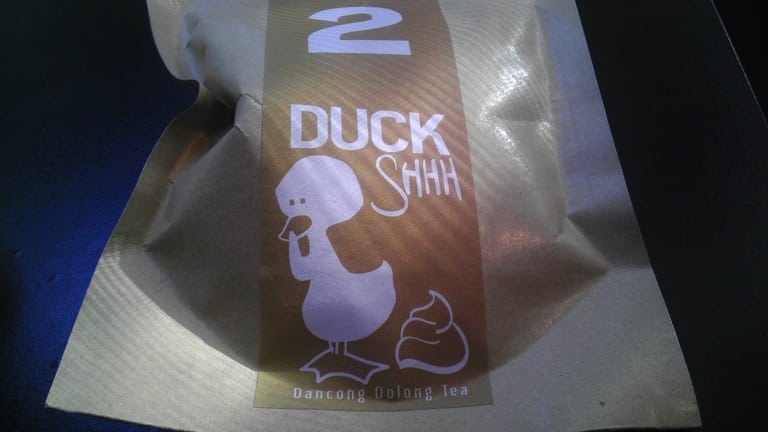 duck shit label