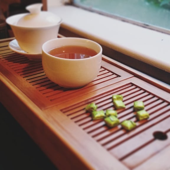 raw cha gao brewed