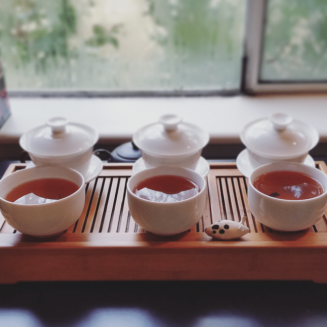 All three Tan Yang Gong Fu brewed