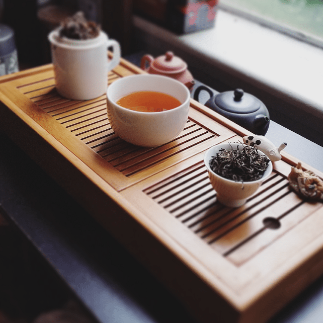 Cloud tea brewed