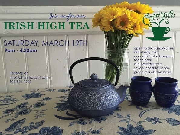 Irish High Tea sign