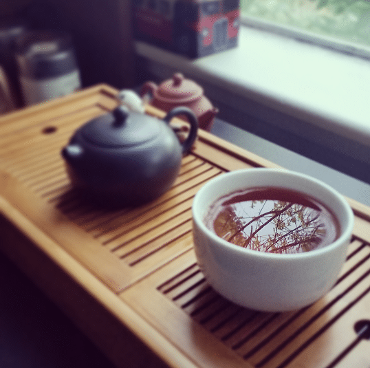 yixing and dark puerh