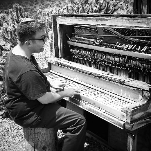 me at a piano